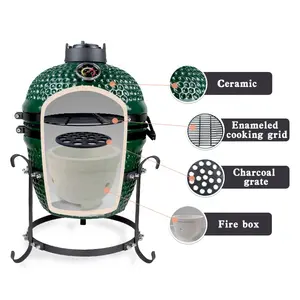 SEB KAMADO 13 inch ceramic komodo grill camodo pellet smoker Hungary green color egg bbq