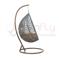 Chaise d'extérieur en rotin antique, balançoire d'extérieur de loisirs, à suspendre, en osier, pour Patio