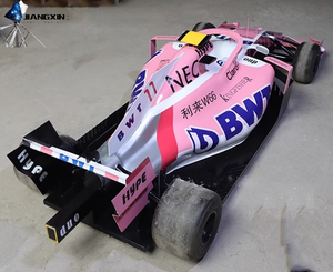 منحوتة سيارة سباق مكشوفة من الألياف الزجاجية بتصميم مخصص، طلاء عالي اللمعان، مقاعد داخلية سوداء، مصنوعات من الراتنج، تدعم تصنيع المعدات الأصلية/تصنيع التصميم الأصلي، لون أحمر - Product Image 4