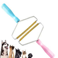 Écologique, multi-tissus, gratte-tapis anti-bouloches, dépoussiéreur manuel, manche hybride en acier inoxydable, pour poils de chien et petits animaux