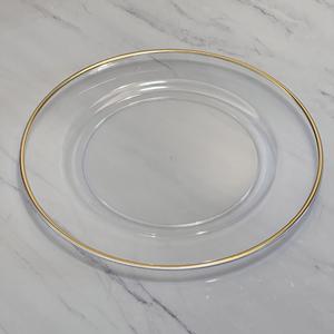 Plastic Clear Eco-Friendly Charger <b>Plate</b> for Wedding 13 Inch - Product Image 3