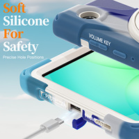 Housse pour enfants pour tablette Samsung Galaxy Tab A11 8,7 pouces 2025 avec béquille rotative à 360 degrés, résistante aux chocs et robuste