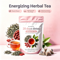 Détoxifiant corporel en 28 jours, tisane détoxifiante naturelle, stimule le métabolisme, favorise l'amincissement, 28 sachets de thé, logo personnalisé pour adultes, OEM/ODM