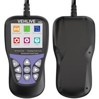 Lector de código de error V850, función OBD2 completa, herramienta de diagnóstico automático, Monitor de batería, varios idiomas
