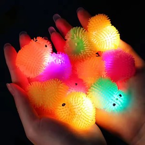 Creative <b>LED</b> Flashing Cute Chickens Toy Puffer Vent <b>Ball</b> Squeeze Anxiety Relieve Kids Toy Children Gifts - Product Image 3