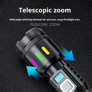 Xinsite sạc <span class=keywords><strong>LED</strong></span> Đèn pin không thấm nước ABS nhựa ngọn đuốc cho cắm trại và khẩn cấp - Product Image 3