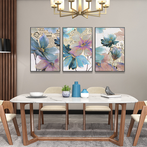 Póster de lona abstracta de flores, arte de pared <span class=keywords><strong>escandinavo</strong></span>, pintura con estampado de flores, cuadro de <span class=keywords><strong>estilo</strong></span> nórdico, pared, dormitorio y sala de estar - Product Image 2