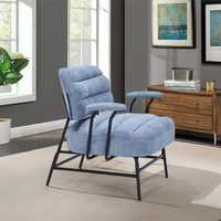 Elegante moderne Einsitzer Mikro faser Stoff Sessel Set Wohn möbel Wohnzimmer Mini Sofa für Schlafzimmer oder Hotel