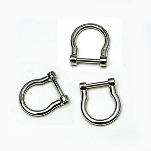 Hebilla de Metal de Aleación de Zinc en Forma de Herradura, Anillo en D Desmontable con Tornillo, Ecológico, Sin Níquel, Tamaño Personalizable para Accesorios de Bolsos - Product Image 2