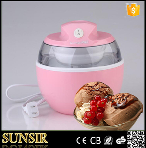 เครื่องทำไอศกรีมไฟฟ้าสำหรับใช้ในบ้าน พร้อมโถแช่แข็งสำหรับทำขนมหวานโฮมเมดเพื่อสุขภาพ ยี่ห้อ <span class=keywords><strong>Sunsir</strong></span> รับผลิตแบบ OEM/ODM - Product Image 1