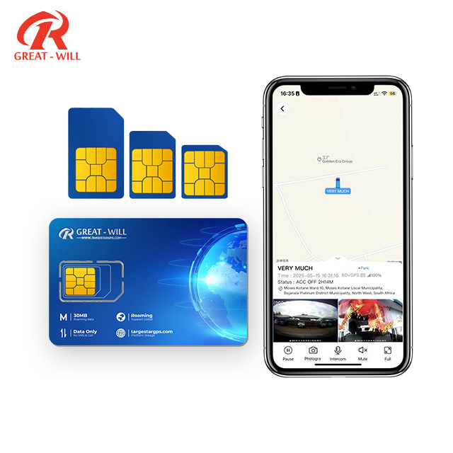 Customizable Smart Mini IoT SIM Card 2G/3G/4G/LTE/Cat1 Network Global 1-Year Warranty Portable for GPS Tracker Dash Cams