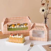 Pour rouleau suisse longue boîte coupe gâteau entier Dessert sacoche pour mousse serviette rouleau pour gâteau rouleau emballage fleur stockage estampage