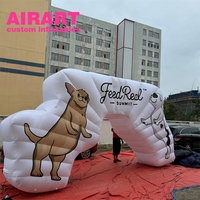 Arche gonflable personnalisée pour animaux de compagnie, grande arche gonflable blanche à vendre – Le summite de la mode animale