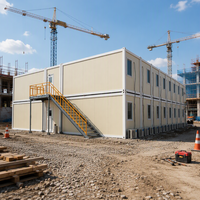 Maison préfabriquée modulaire pliable personnalisée à double extension pour bureau, hôtel d'hôtes, villa, hôpital