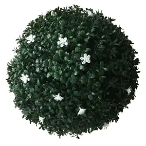 Bolas colgantes de hierba para exteriores, bola artificial para decoración de boda
