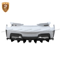 Demi-fibre de carbone PST Style voiture pare-chocs assemblage jupes latérales aileron arrière capot moteur Bodykit pour Ferrar 488 GTB Spider Body Kit