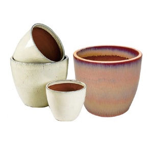Pots à plantes durables pour la maison et le jardin, en céramique, grande taille, ensembles de pots pour pépinière - Product Image 1