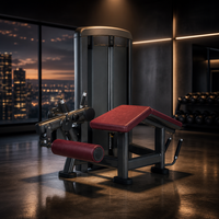 Machine de musculation commerciale DINGJIAN de haute qualité, entraîneur horizontal de jambes coudées à haute intensité, en métal antidérapant