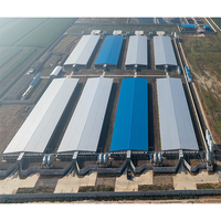 Structure en acier préfabriquée pour élevage avicole, cage à batterie automatique pour poules pondeuses, hangar pour vaches, porcs, soudage et découpe