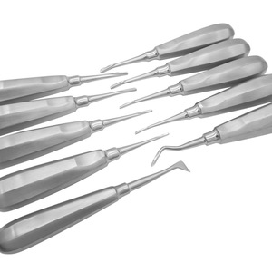 Yjianmei Élévateur dentaire en acier inoxydable de qualité médicale, droit et courbé, instrument chirurgical dentaire pour le déplacement des dents - Product Image 5