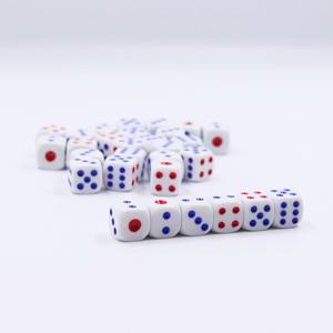 White Black D6 Straight Square <b>Corners</b> Mini Polyhedral Small Dice Dot Game Toys Casino Board Game Custom Dice Plastic Component - Product Image 5
