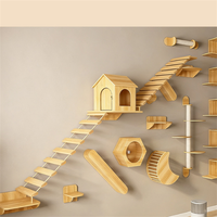 Griffoir pour chat, lit, tanière, jouet, étagères murales flottantes en bois, hamac et perchoirs pour l'intérieur