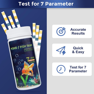 7 in 1 Aquarium Teststreifen Aquarium Wasser qualität Test papier Süßwasser Salzwasser Tester PH Kit - Product Image 6