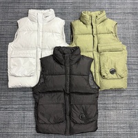Veste sans manches vintage décontractée et chaude CP Luxury Fashion Company 100% duvet isolant pour hommes