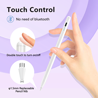 Pena Stylus Universal untuk Tablet Android, pena Stylus Universal adsorpsi magnetik indikator 3 LED ditingkatkan untuk Tablet Android