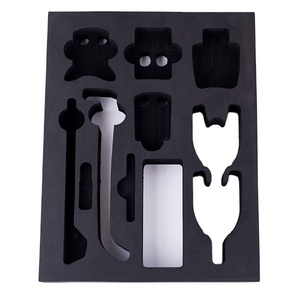 Đàn hồi cao crosslinked EVA bọt 50 KG/m mật độ đen 1-100mm Độ dày mô hình EVA 50 màu đen cho padel vợt bởi qihong - Product Image 1