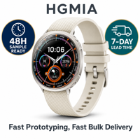 Montre connectée ultra-fine M301 OEM ODM avec logo personnalisé, écran AMOLED 1,32 pouces, marque privée, suivi de santé, vente en gros, usine