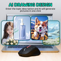 M9 AI Intelligent Mouse dengan ChatGPT LED Backlit 2.4G Wireless Voice Typing Input 4000 DPI untuk Windows & IOS