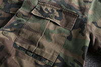 Blouson Bomber Homme en Coton 100% Séchage Rapide, Coupe Ample, Design Tendance Personnalisé, Camouflage Chasse Automne, Vente en Gros
