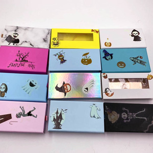Yiernuo Halloween Party Crâne <span class=keywords><strong>Fantôme</strong></span> Bonbons Cils Boîtes En Gros Cils Colle Emballage pour Bonbons et Cils Stockage - Product Image 2