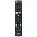 Télécommande TV Aconatic RC-NF02 à code fixe pour téléviseur 43hs534an avec fonction automatique, 4 boutons, piles AAA, matériau ABS, portée de 8 à 10 m