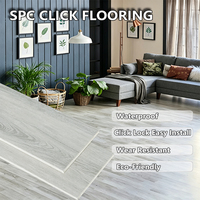 Plancher rigide SPC HANLI 5 mm à grain de noyer pour bureau, résistant aux taches, réduction du bruit, longueur personnalisée certifiée