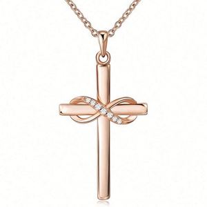 Collar con Colgante de Mariposa Cruzada para Mujer, Chapado en Plata 925, Joyería de Lujo Moderna para Regalo de Boda, Diseño Reciente - Product Image 2