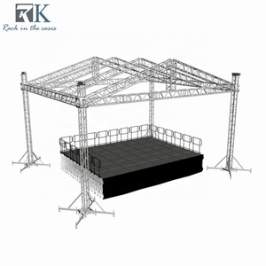 โครงถักอลูมิเนียมสีเงินขนาด 290*290 มม. สำหรับงานคอนเสิร์ต งานแต่งงาน งานแสดงแสงสี โครงเวทีแบบพกพา - Product Image 6