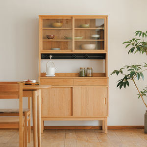 Modo Japanese Style Glass <b>Sideboard</b> Cabinet with Storage for <b>Kitchen</b> Wall-Mounted Chongqing Origin - Product Image 1
