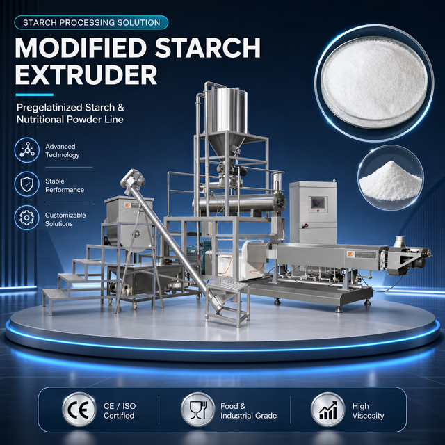 Big Capacity Heat Stable Adhesive Cassava Modified Starch Production Line Making Machine