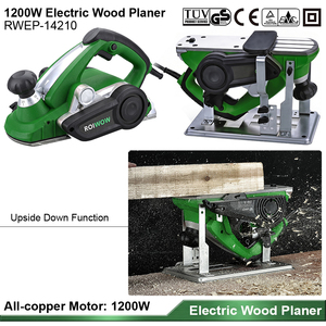 Raboteuse à bois électrique professionnelle 1200W, 110x3.5mm, portable, avec support inversé - Product Image 5