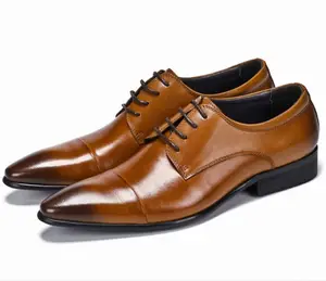 HQC-1005 oxford de alta calidad zapatos de los hombres de cuero real Zapatos de vestir para hombres