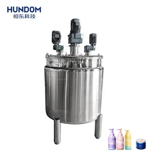 Industriële Wasmiddel Vloeibare Shampoo Mixer Tank Cosmetica Lotion Productie Machines Vloeibare Zeep Mixmachine