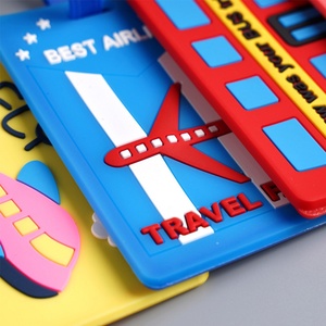 Étiquette de bagage en PVC à motif de dessin animé, en caoutchouc souple, personnalisable avec logo imprimé, créative, facile à poser, écologique, promotionnelle, directement de l'usine - Product Image 6