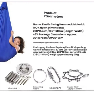 <span class=keywords><strong>Hamac</strong></span> <span class=keywords><strong>de</strong></span> yoga <span class=keywords><strong>pour</strong></span> enfants, best-seller, balançoire sensorielle, chaise suspendue intérieure/extérieure, double couche en polyamide, 280 cm - Product Image 5