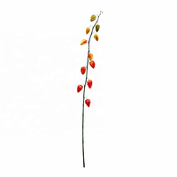 Tige de fleur de lanterne chinoise artificielle de 115 cm de long, tige de fleur de lanterne décorative