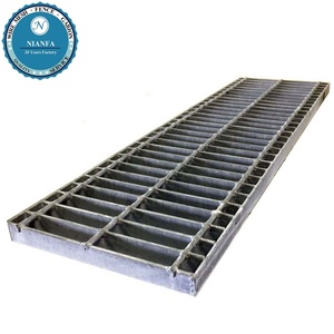 Grilles de drainage en acier, couvercles de tranchées en acier, grilles de drainage métalliques, tapis de porte en acier galvanisé, gouttières en béton - Product Image 5