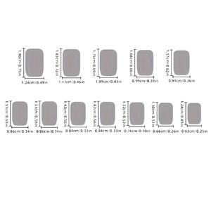 Nouveaux faux ongles à presser 3D carrés courts, design français, couverture complète, en ABS, 24 pièces, pour <span class=keywords><strong>manucure</strong></span> - Product Image 4