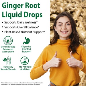 Suplemento Líquido de Raíz de Jengibre de Alta Potencia de Marca Privada, Potenciador Natural Antiinflamatorio y para la Salud Intestinal, Sin Alcohol - Product Image 3