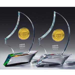 <span class=keywords><strong>ADL</strong></span> Société Événements Pièce D'or Cristal Verre Trophée Récompenses Conception Personnalisée Acrylique Récompenses Avec Mots Et Logo - Product Image 5